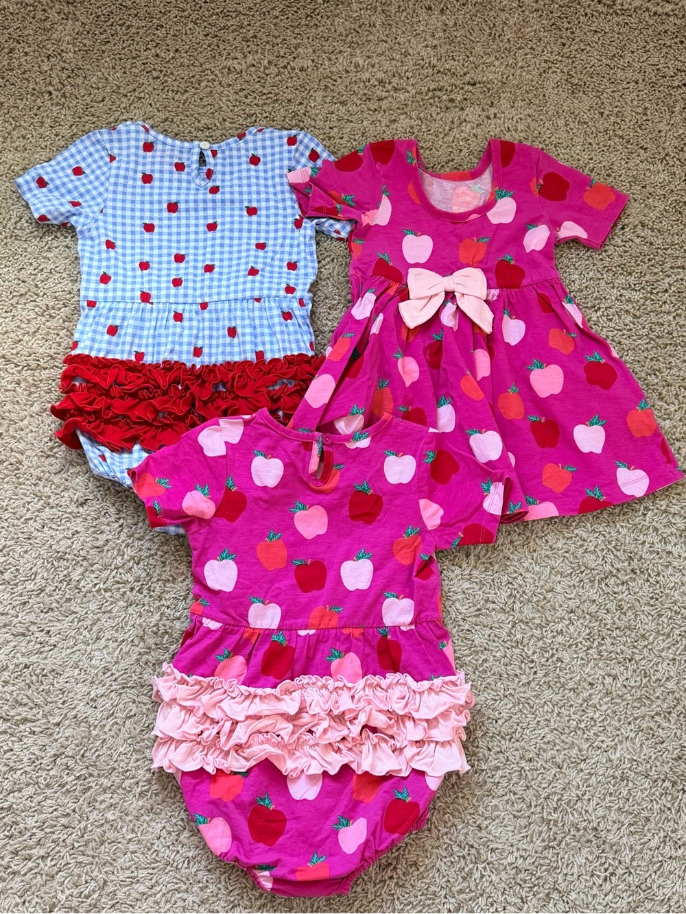 NWOT RuffleButts Dress and Romper Set Sz 2T